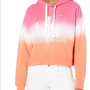 Calvin Klein Women's Dip Dye Logo Hoodie